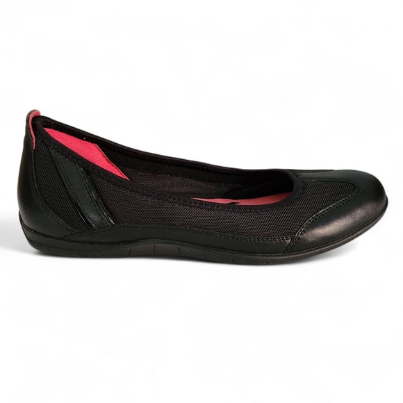 ECCO black comfort ballet flats slip on shoes size 38 - Picture 11 of 12